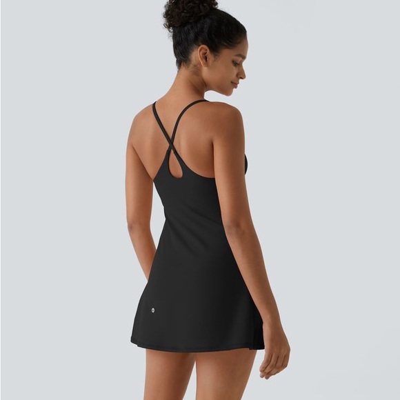 Halara Softlyzero Airy Active Dress Backless Pockets Stretch Built-In Shorts S - Picture 3 of 6